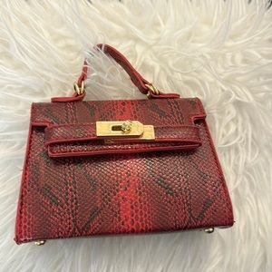 New small red purse